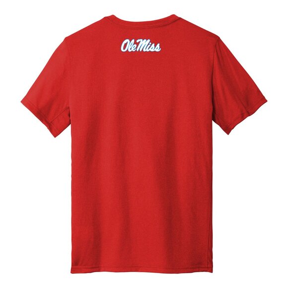 University of Mississippi Ole Miss Nike Team Legend Dri-Fit tee RED - Picture 2 of 4